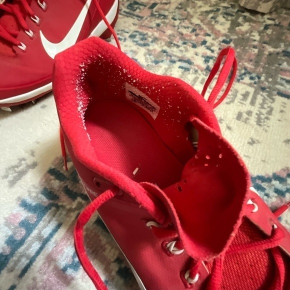Nike Air Clipper '17 Men's Metal Baseball Cleats red white size 10.5 - Picture 10 of 13